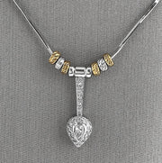 Crafted in 14K white and yellow gold for a striking two-tone design.