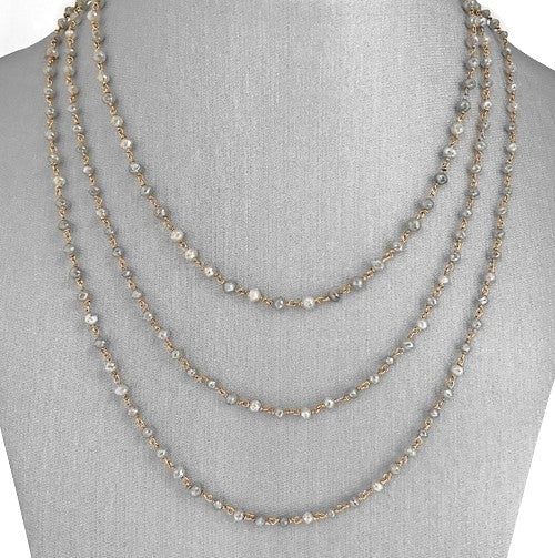 430-2718 - 14k Disco Bead Gold Necklace – H.L. Gross
