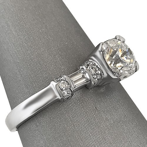 Old European Diamond Engagement Ring