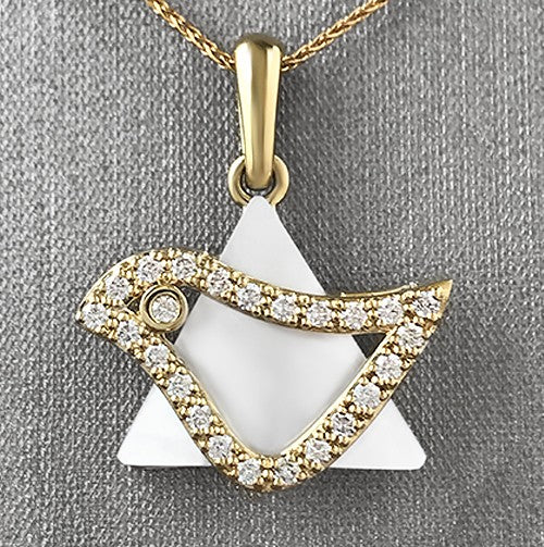 Diamond Dove Pendant