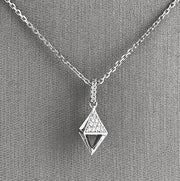 Petite diamond Pyramid Pendant