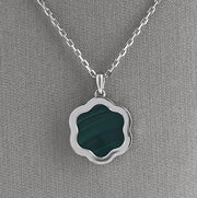 The Daniella green malachite pendant