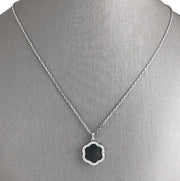 The Daniella MOP and diamond pendant