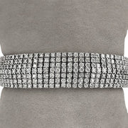 seven rows diamond tennis bracelet
