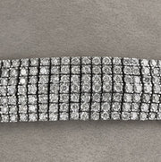 seven rows diamond tennis bracelet