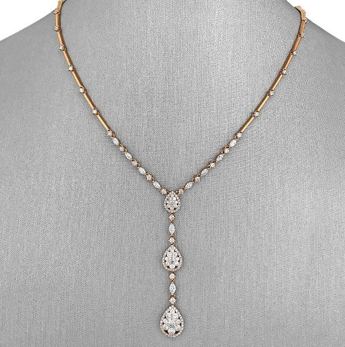 Rose Gold Diamond necklace