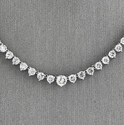 8.00CTW Diamond Tennis Necklace in 18kt White Gold