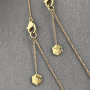 The Daniella Six open motif Yellow Gold necklace