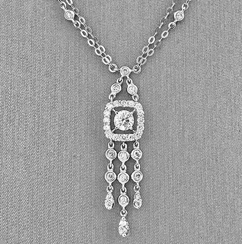 Dangle Diamond Necklace