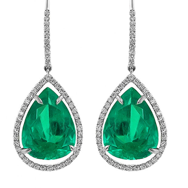 Emerald Dangle earrings