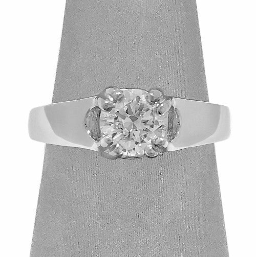 Double Prong Diamond Solitaire Ring