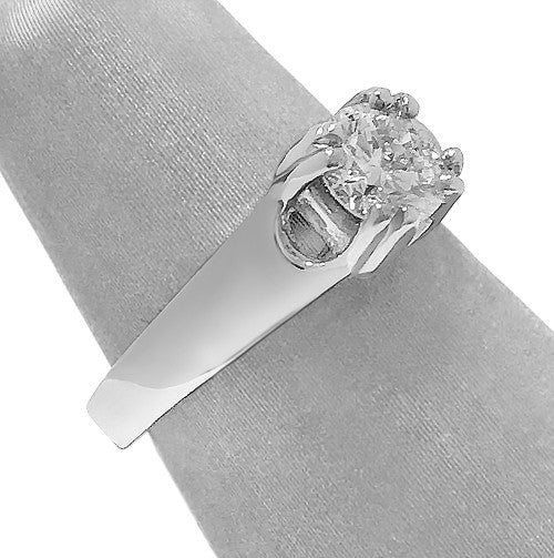 Double Prong Diamond Solitaire Ring