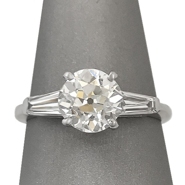 Old European Diamond Engagement Ring
