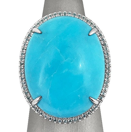 Turquoise and Aquamarine ring