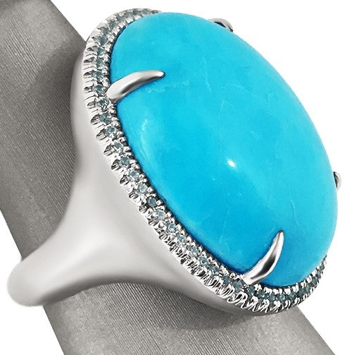 Turquoise and Aquamarine ring