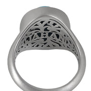 18k white gold Sleeping Beauty Turquoise ring