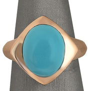 18k rose gold Sleeping Beauty Turquoise ring