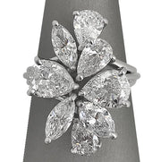 5ctw Pear And Marquise Shape Diamond Ring