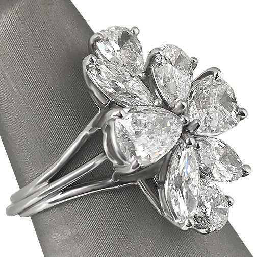 5ctw Pear And Marquise Shape Diamond Ring