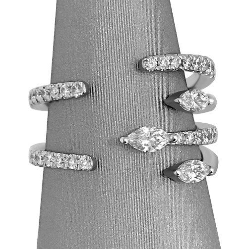 Innovative design that gently wraps or hugs the finger.