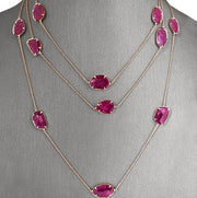 Ruby slice necklace.