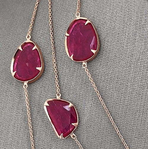 Ruby slice close up.