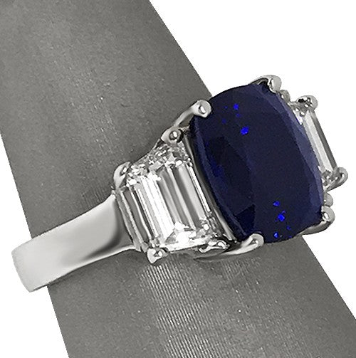 Cushion Sapphire Ring