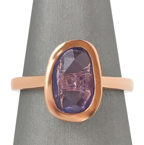 Purple Ceylon Sapphire Slice Ring