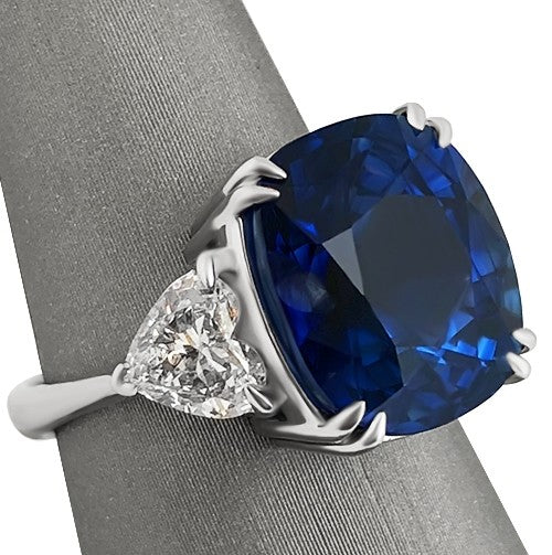 11.11 CT. Natural Ceylon Blue Sapphire Ring