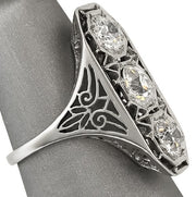 Angled view revealing the substantial sparkle and craftsmanship of the piece.