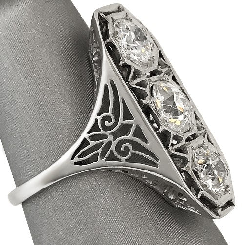 Angled view revealing the substantial sparkle and craftsmanship of the piece.
