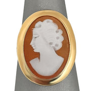14KT Yellow Gold Antique Cameo Ring